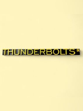 Thunderbolts wall/desk sign
